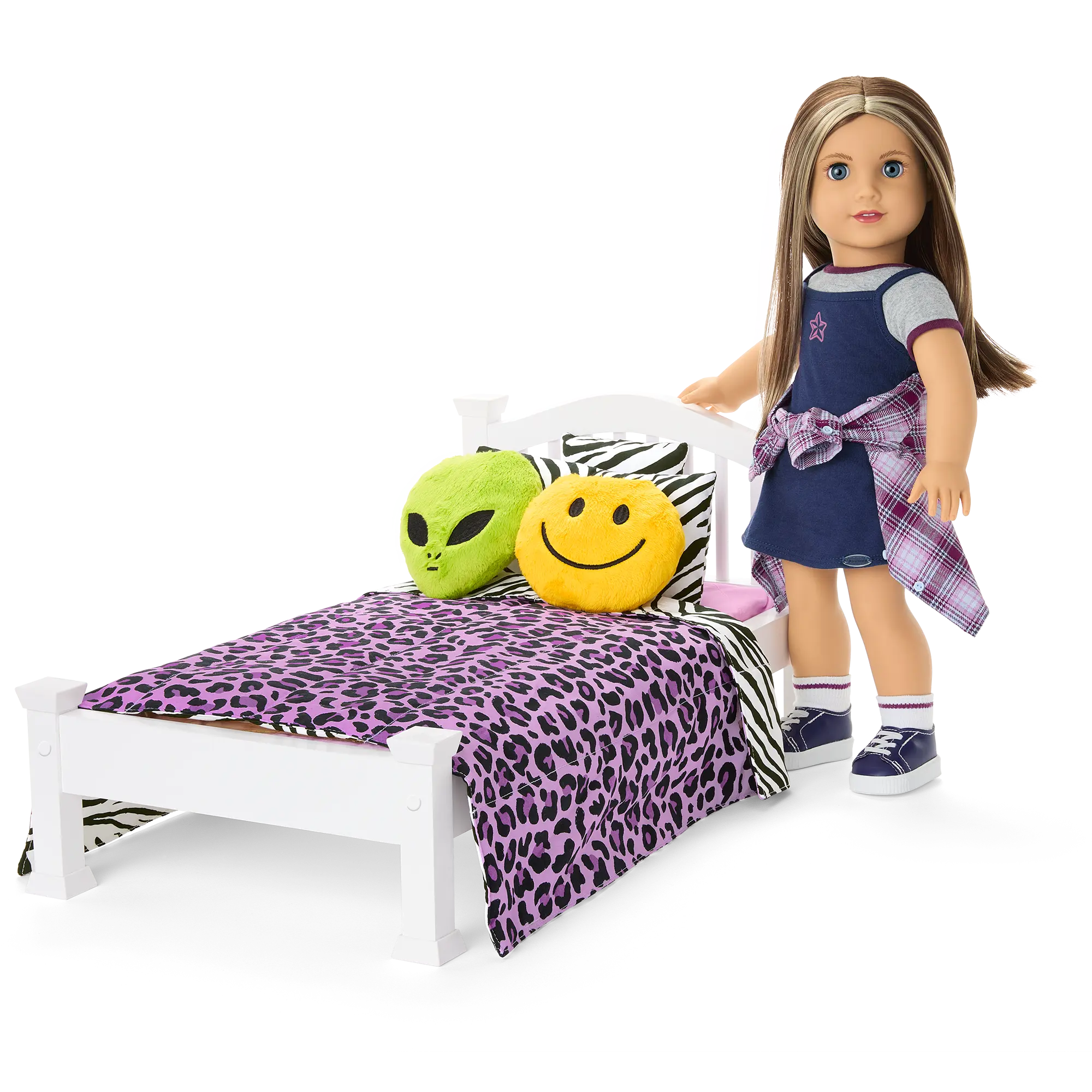 Nicki's Bed & Animal-Print Bedding Set For 18-Inch Dolls (Historical Characters) - Image 2