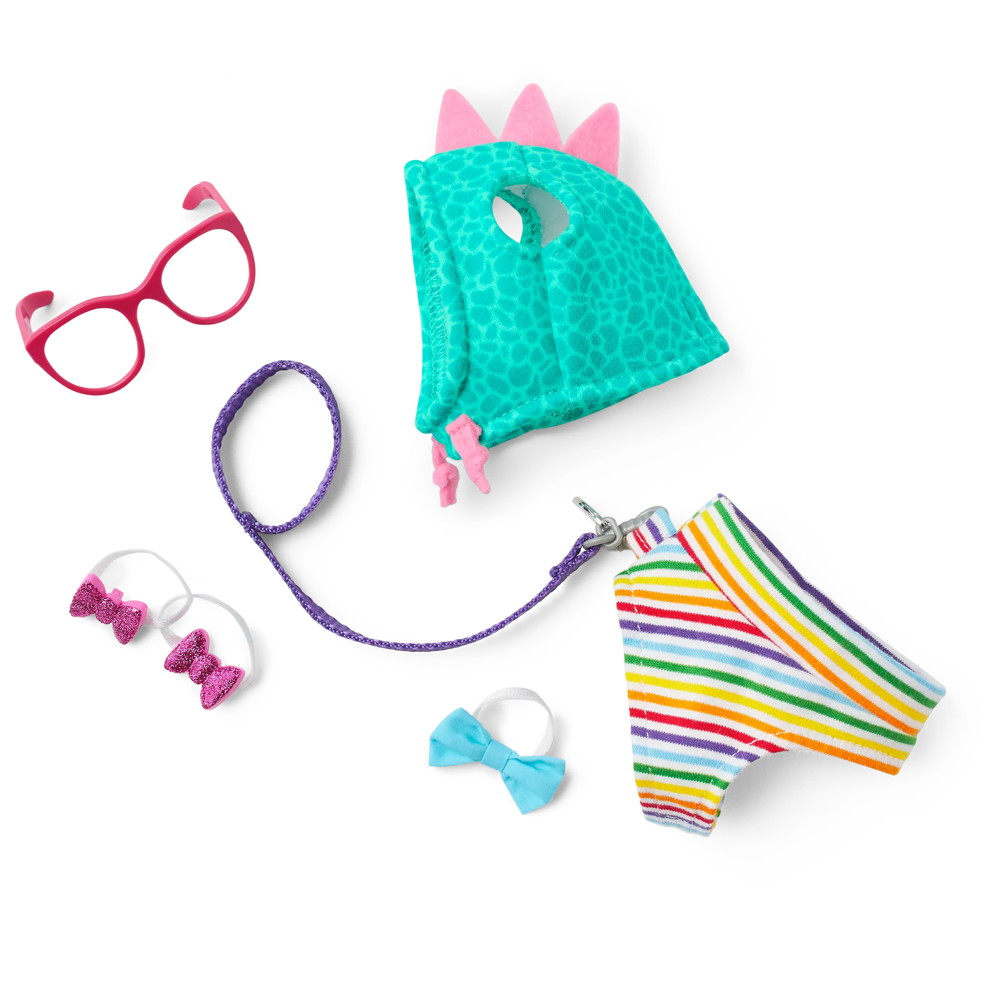 Purrpley Pink Kitty Cat For 18-Inch Dolls & Fancy Pet Fashion Accessories - Image 2