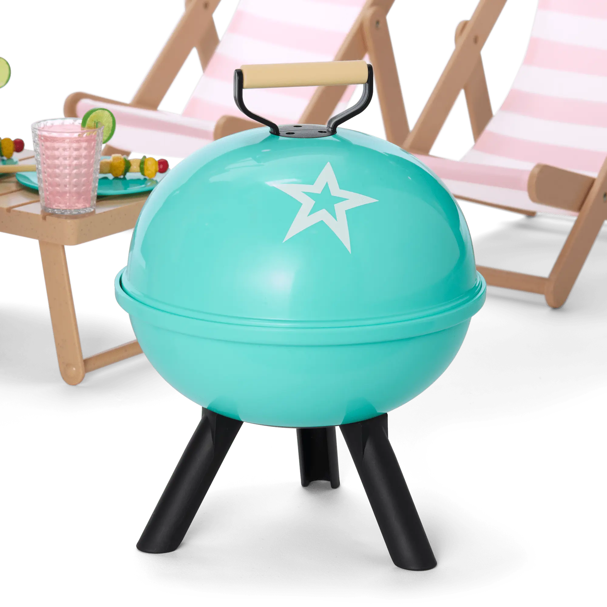 Raquel's Beach Chairs & Barbecue Set For 18-Inch Dolls (Girl Of The Year 2026) - Image 6