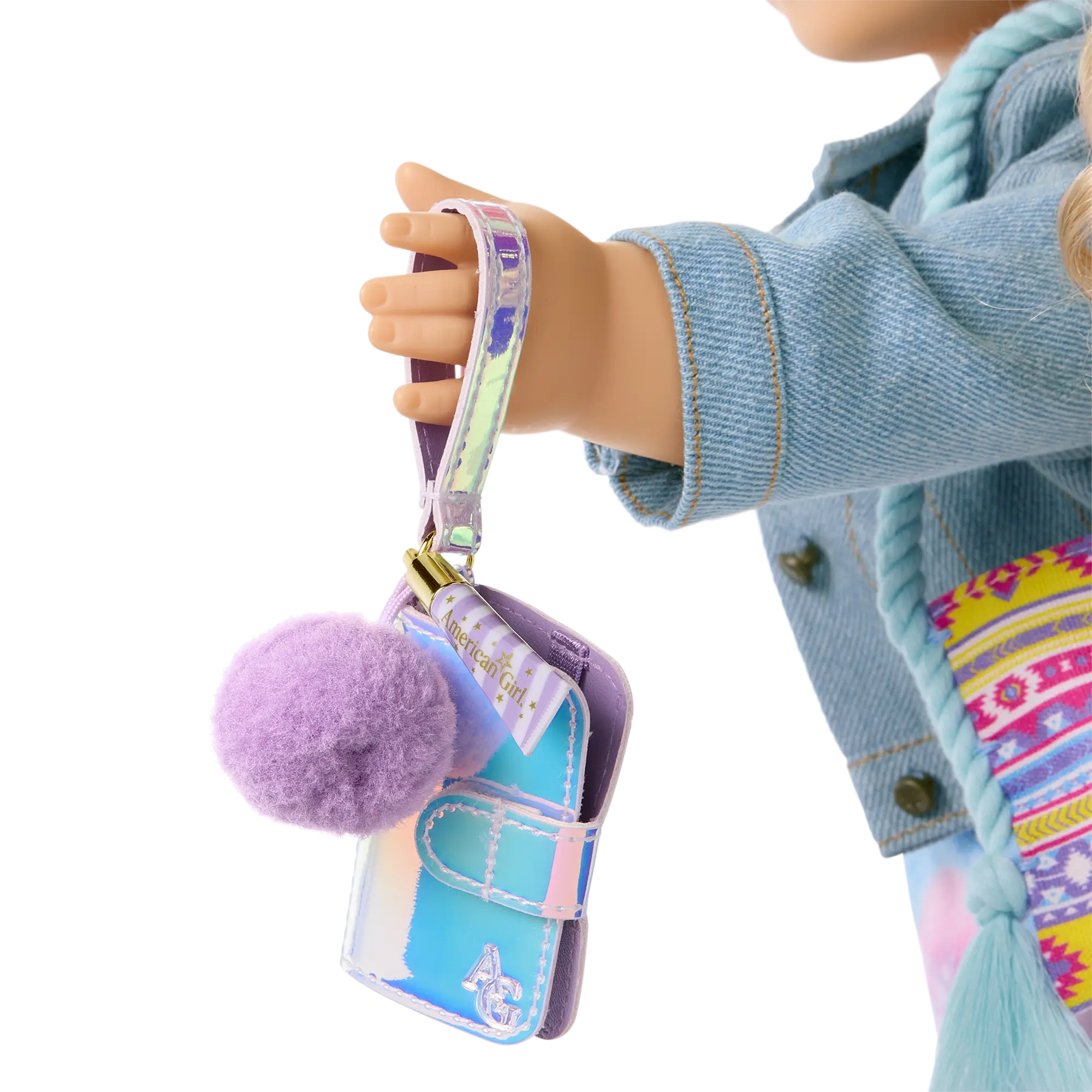 Purple Pom Phone & Accessories For 18-Inch Dolls - Image 2