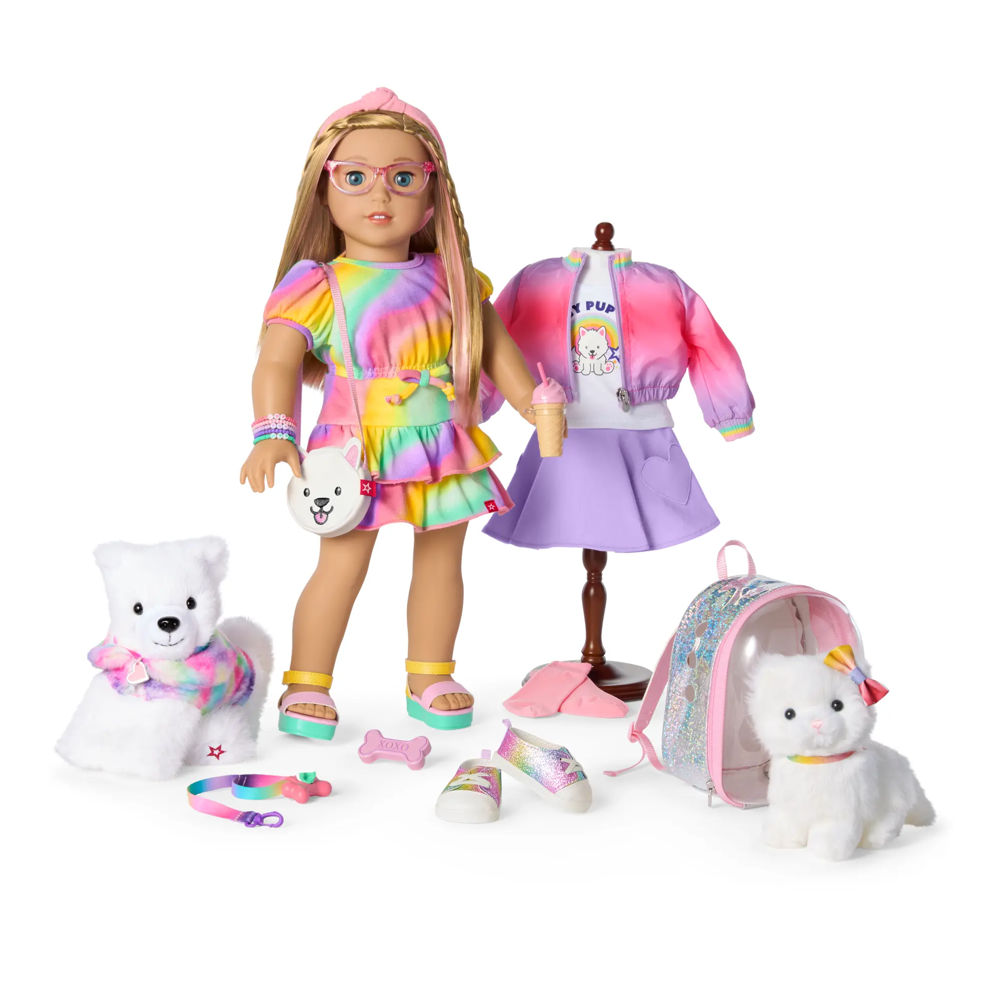 Summer's Waggy Pup Tails Outfit For 18-Inch Dolls (Girl Of The Year 2025) - Image 9