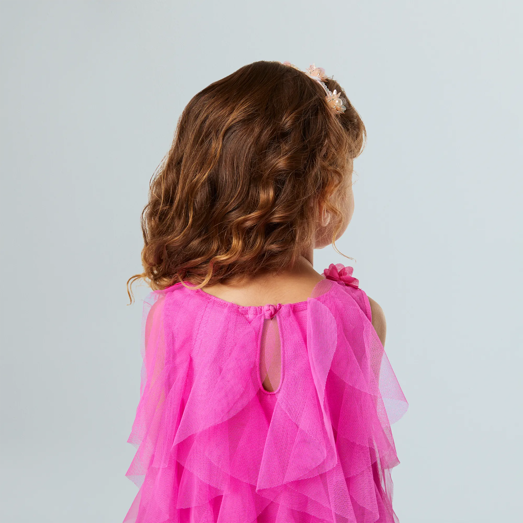 Party-Pink Birthday Dress For Little Girls (Bitty Baby) - Image 5