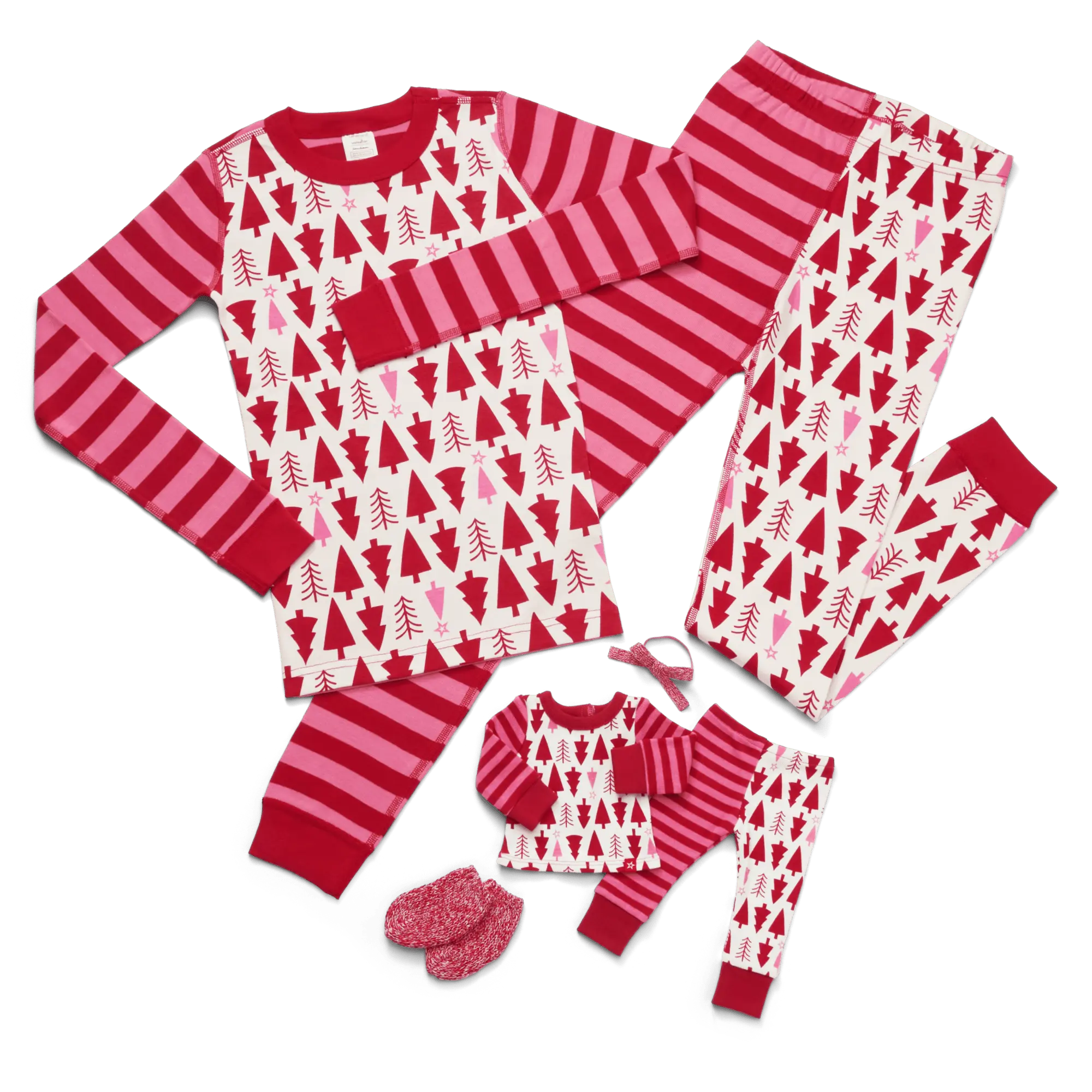 American Girl X Hanna Andersson Holiday Treetops Pajamas For Girls & 18-Inch Dolls - Image 2