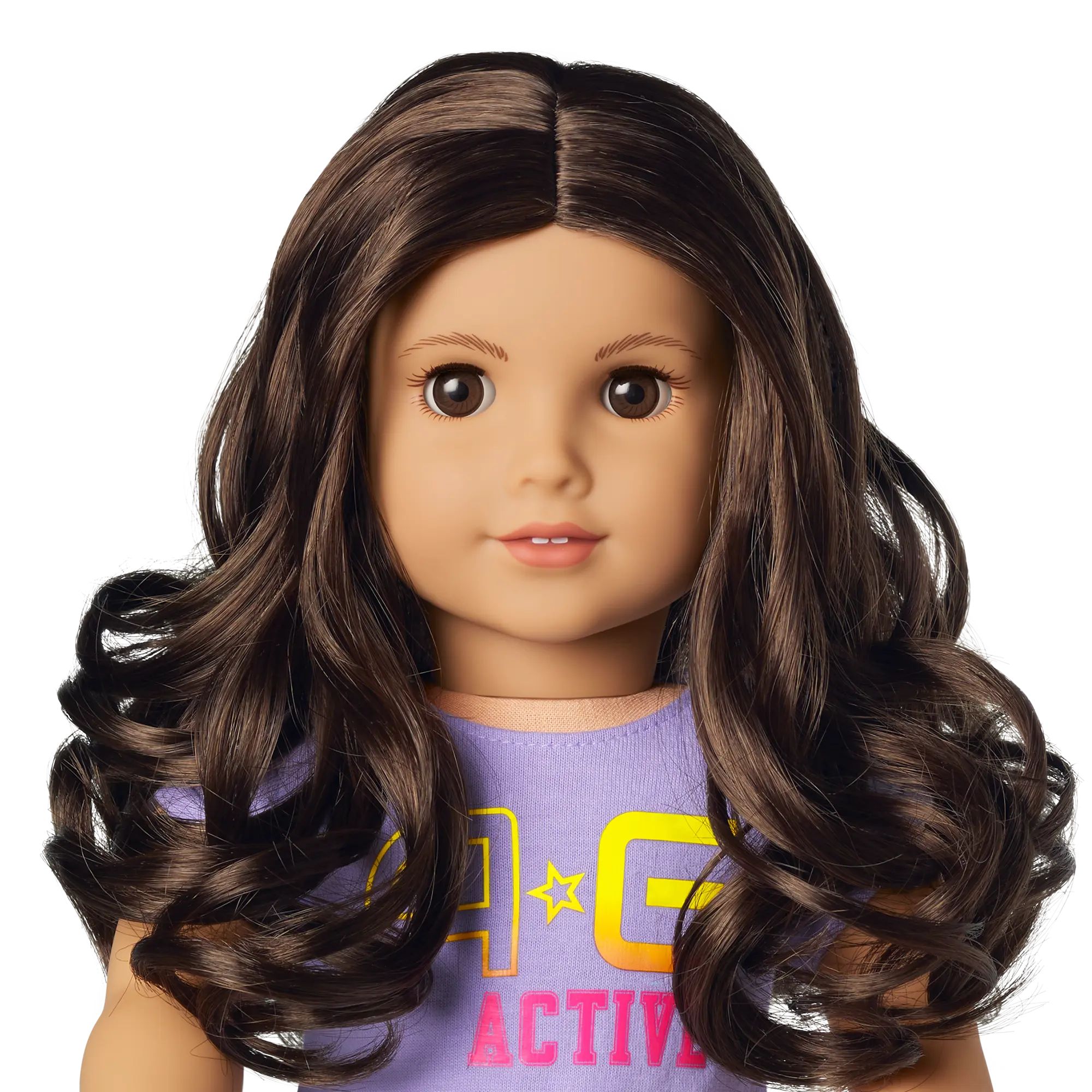 Truly Me 18-Inch Doll #121 With Curly Dark-Brown Hair - Image 3