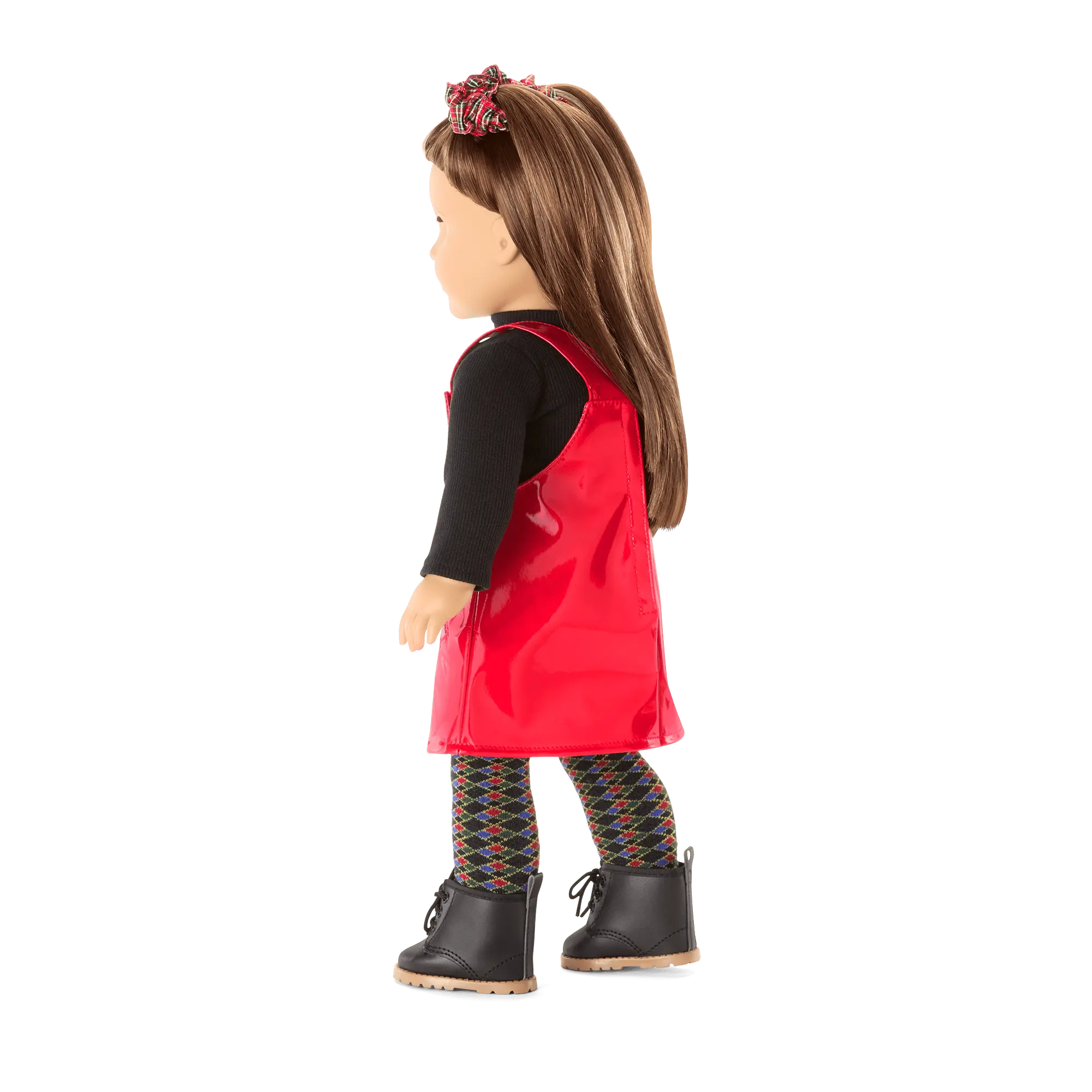 Nicki's Red Vinyl Jumper Outfit For 18-Inch Dolls (Historical Characters) - Image 3