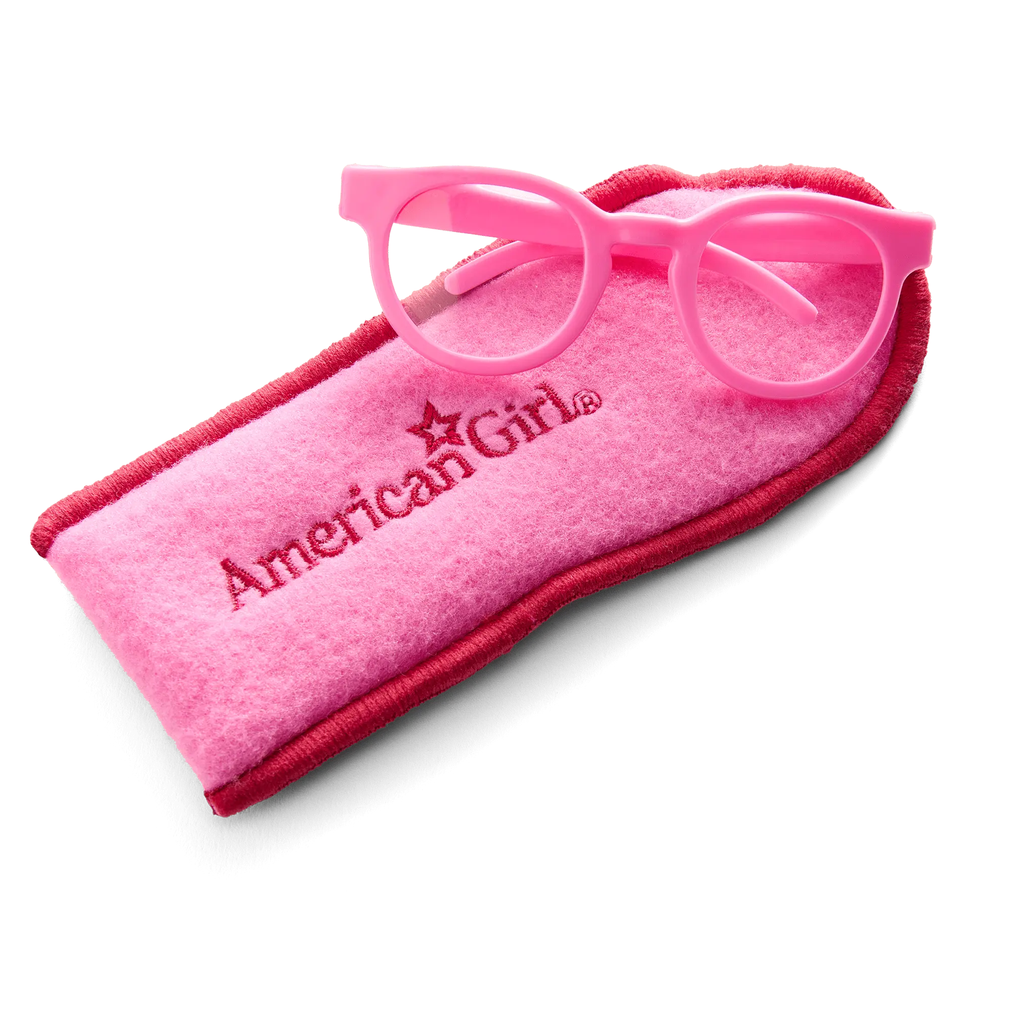 Petal-Pink Glasses For 18-Inch Dolls - Image 2