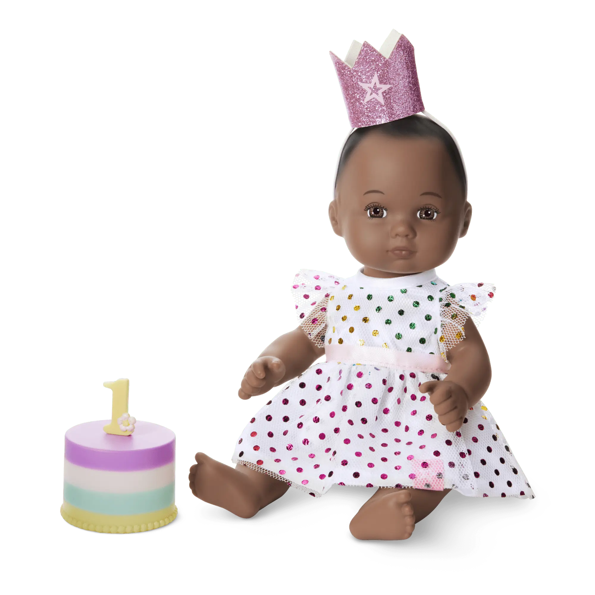 Little Bitty Baby First Birthday Celebration Set For 7.75-Inch Dolls - Image 2