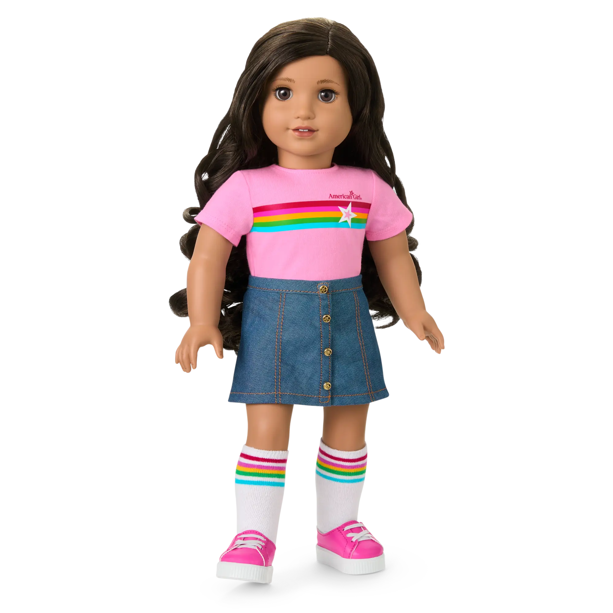 Truly Me 18-Inch Doll #108 With Curly Black-Brown Hair - Image 11