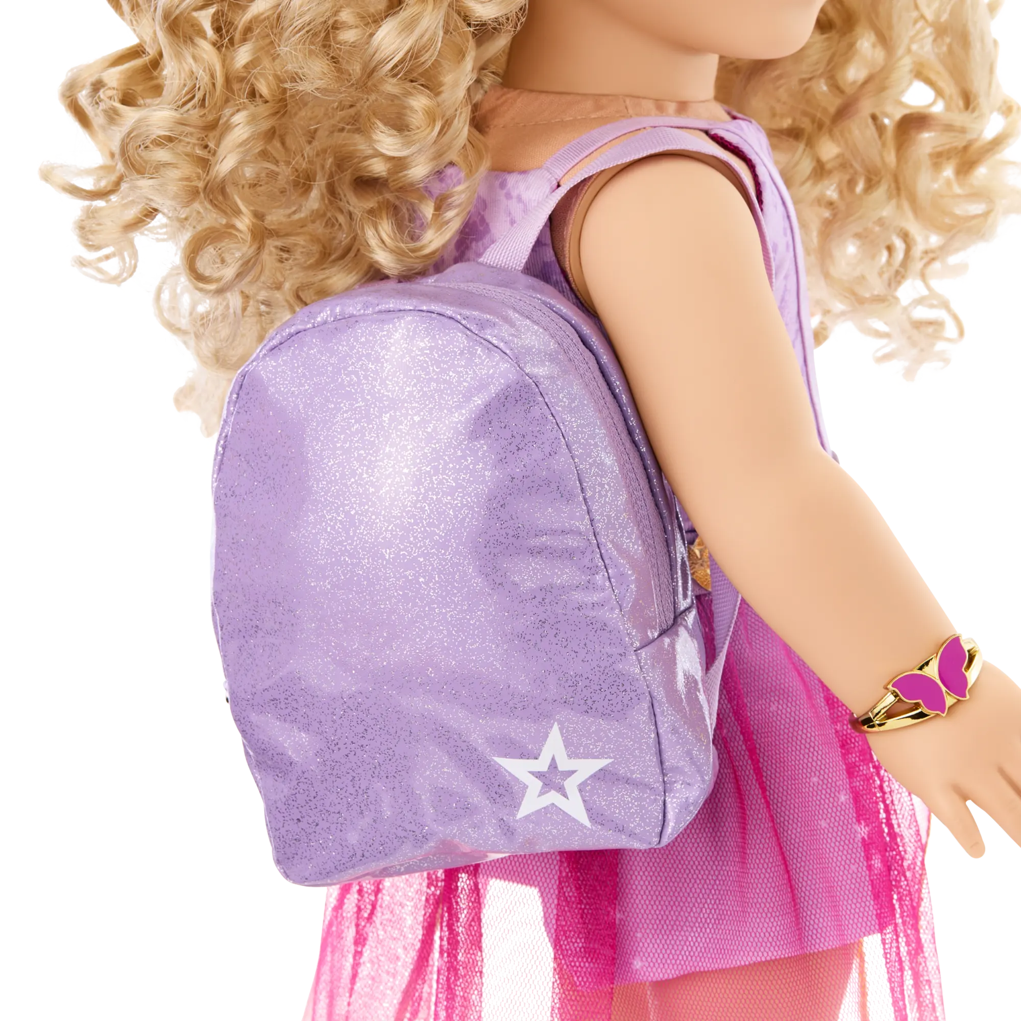 Colorful Teddy Bear Backpack & Accessory Set For 18-Inch Dolls - Image 5