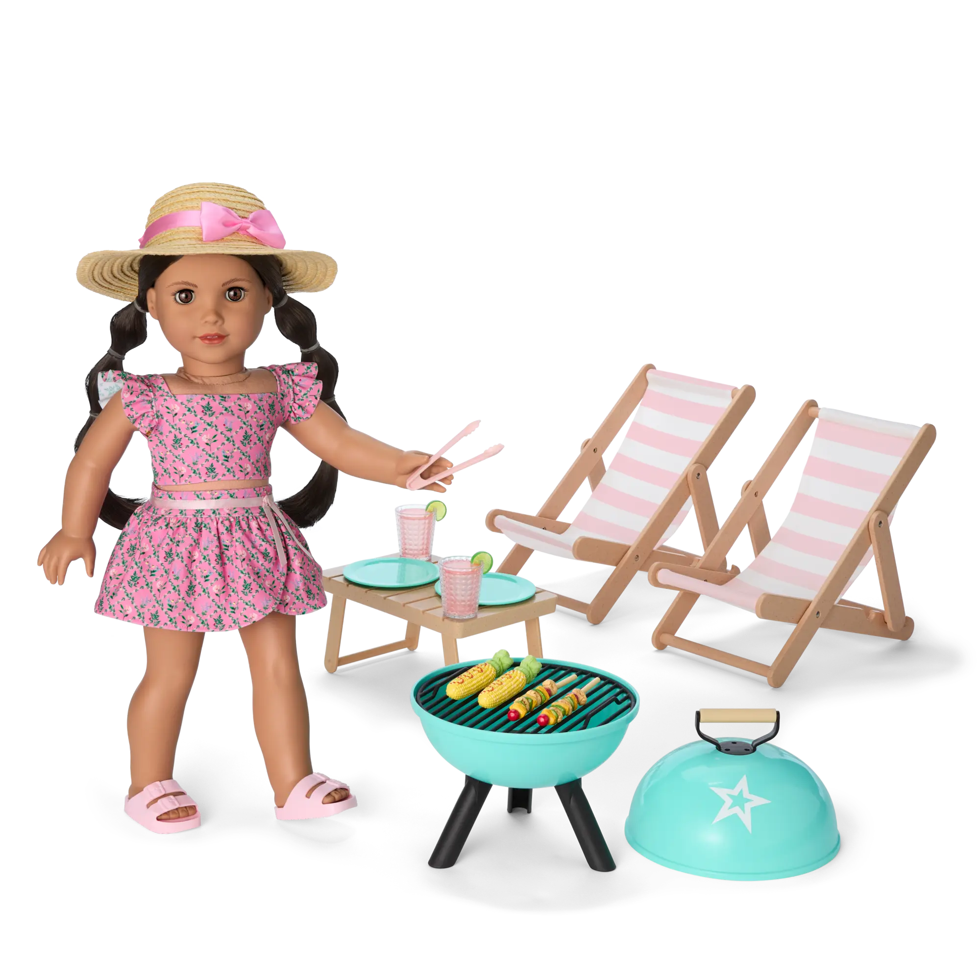 Raquel's Beach Chairs & Barbecue Set For 18-Inch Dolls (Girl Of The Year 2026) - Image 2