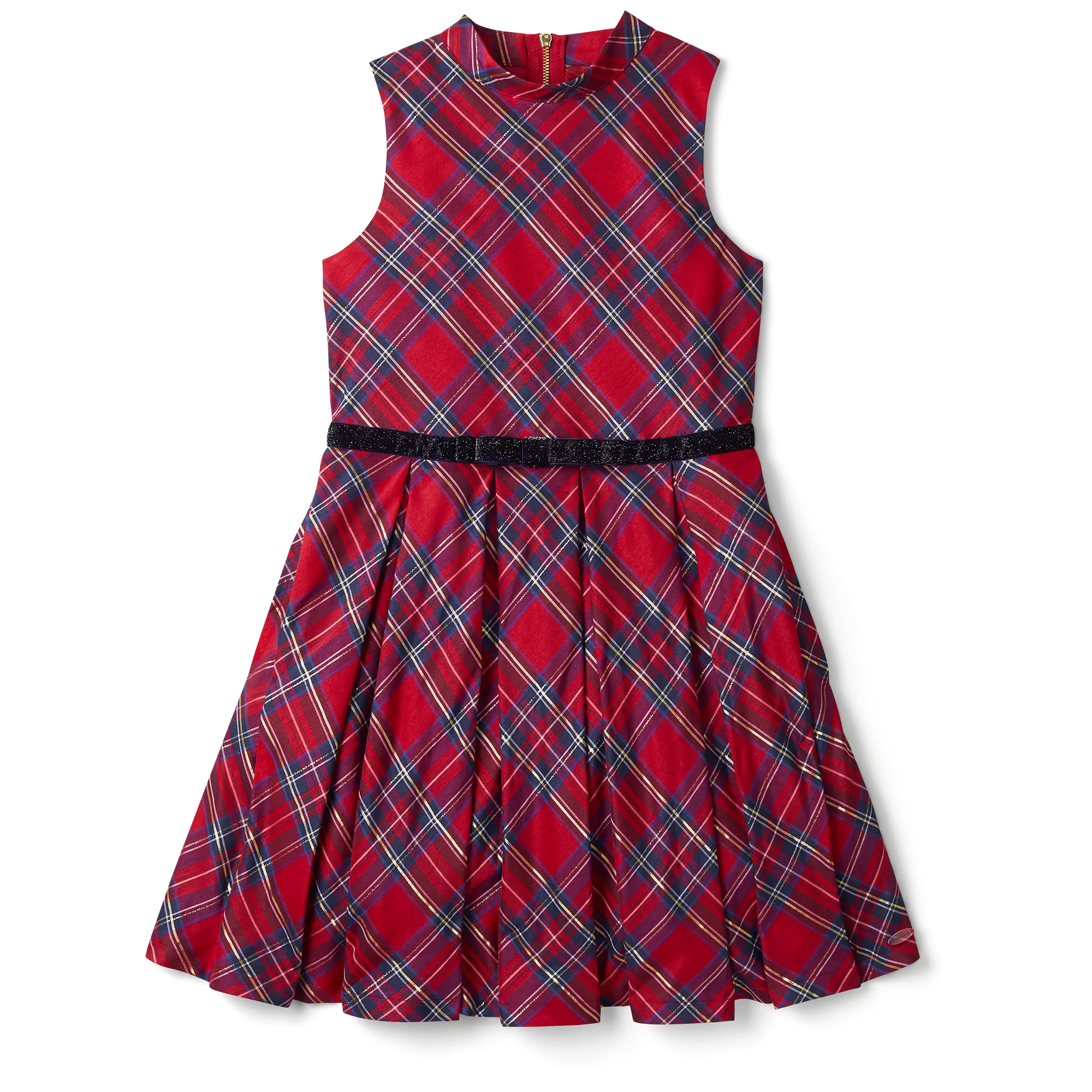 Pretty Plaid Christmas Dress For Girls - Image 3