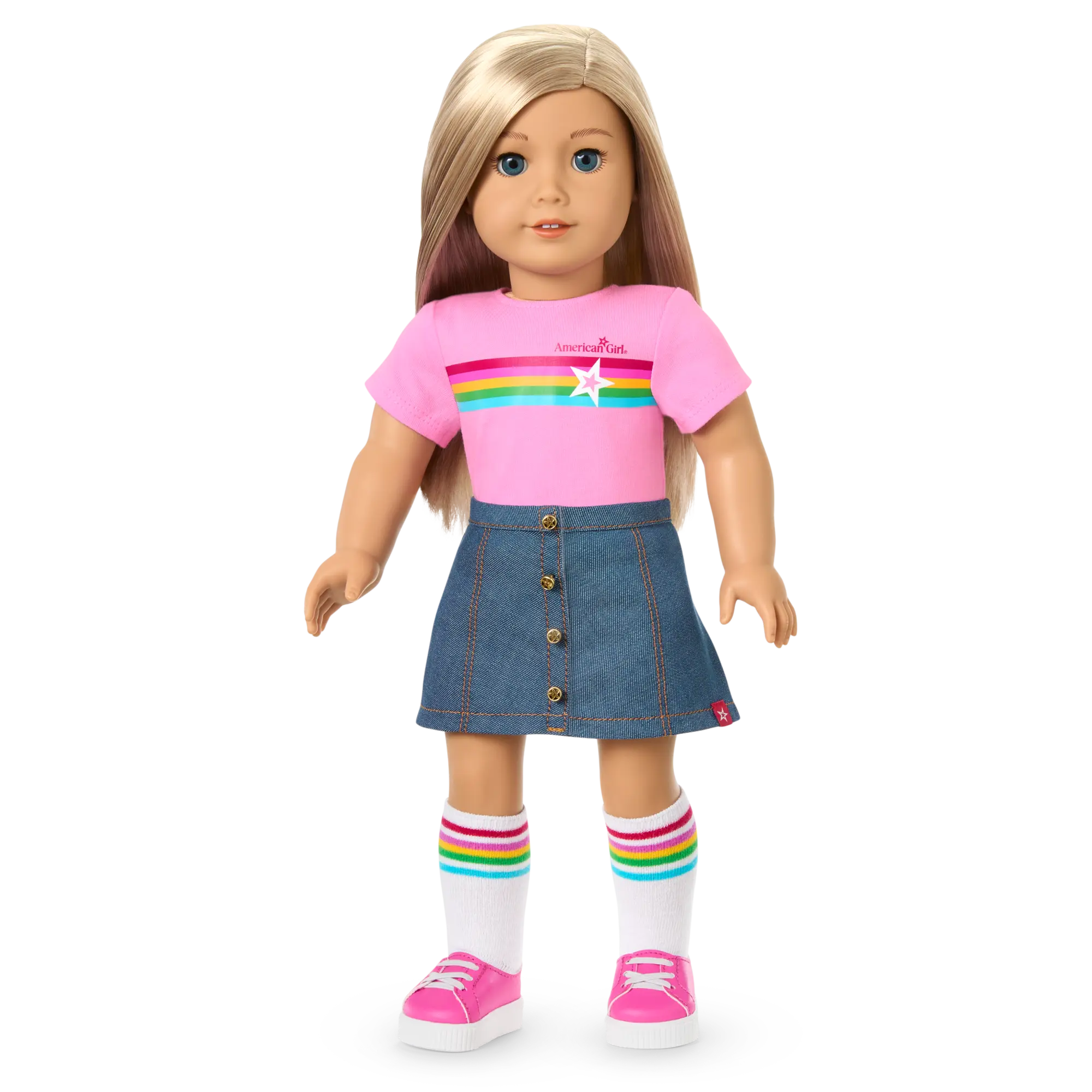 Truly Me 18-Inch Doll #100 With Straight Layered Blonde Hair - Image 11