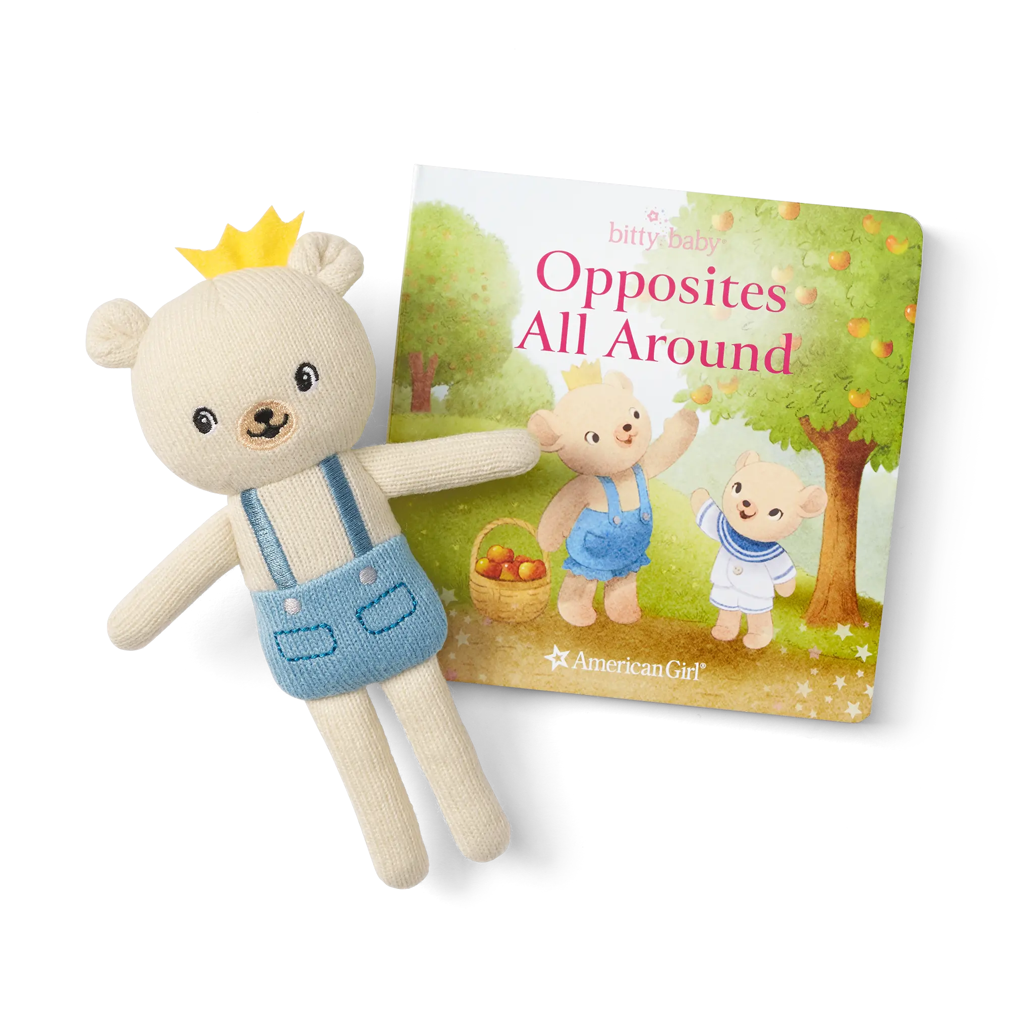 Bitty Baby Doll #4 In Soft Blue + Bear Friend & Board Book - Image 3