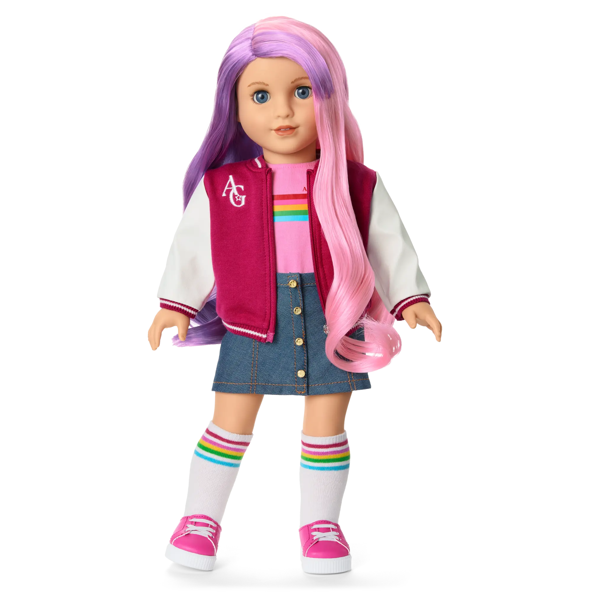 Truly Me 18-Inch Doll #116 With Wavy Purple-And-Pink Hair - Image 12